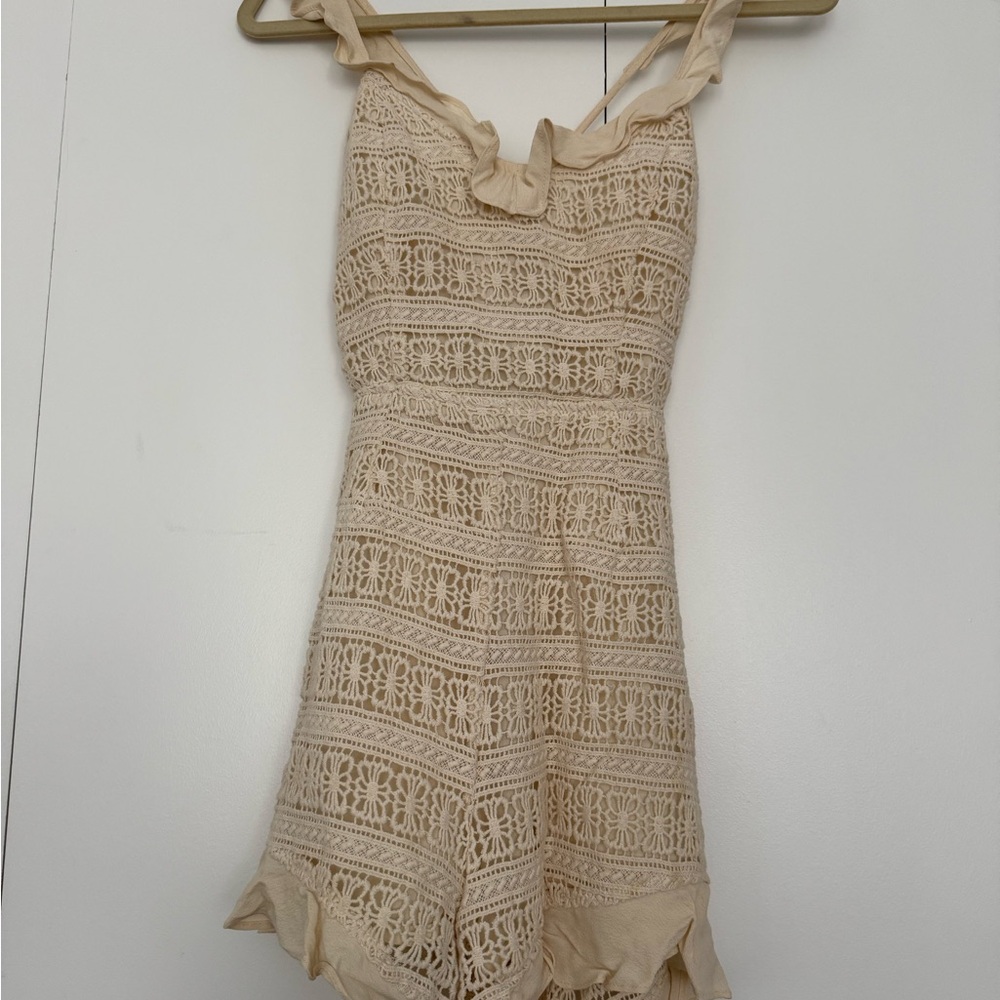 ASTR the Label Crochet Romper